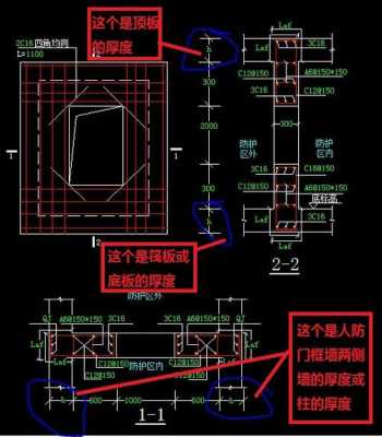 人防门框墙最小厚度（人防门框墙最小厚度要求）